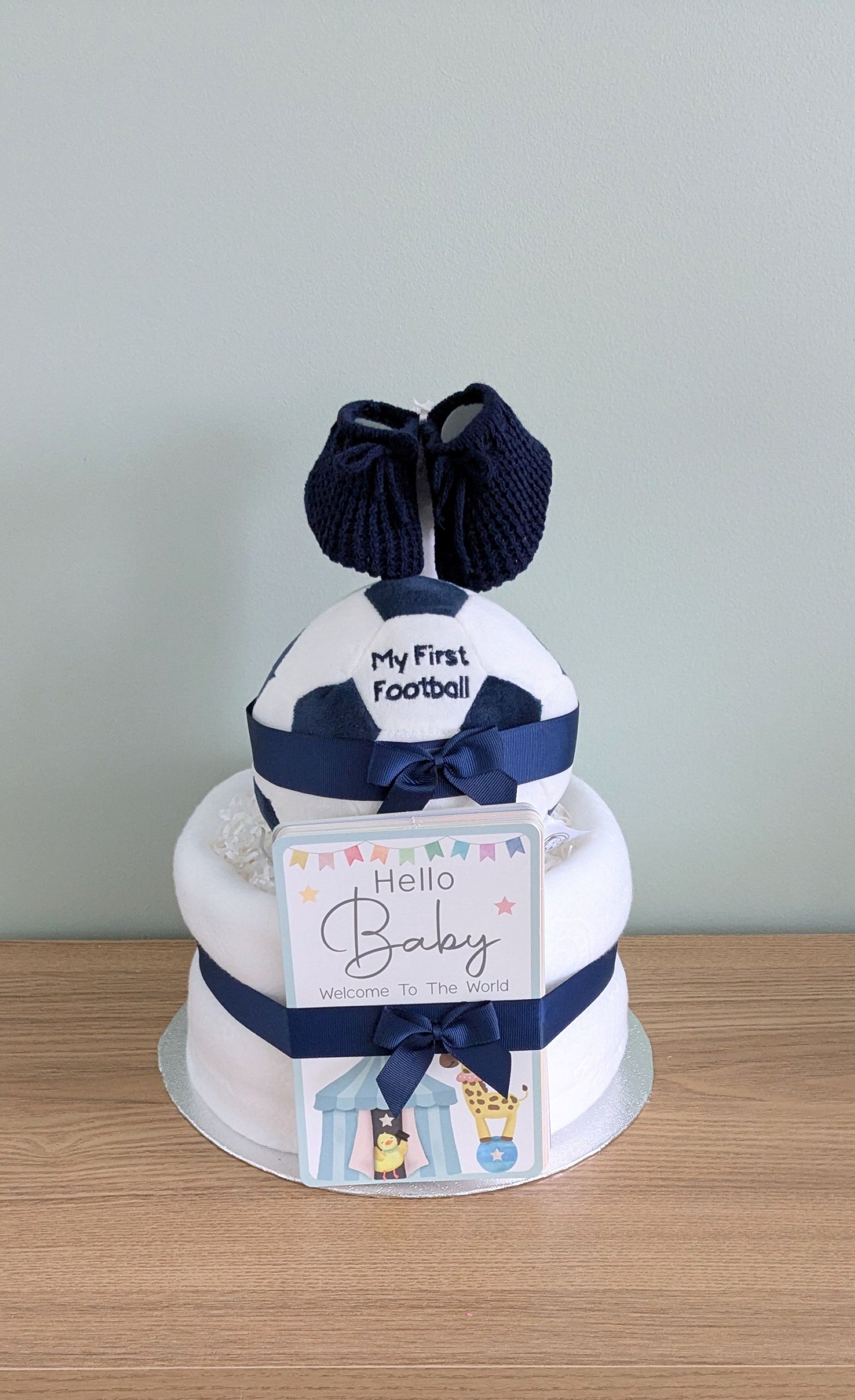 My First Football Nappy Cake Gift
