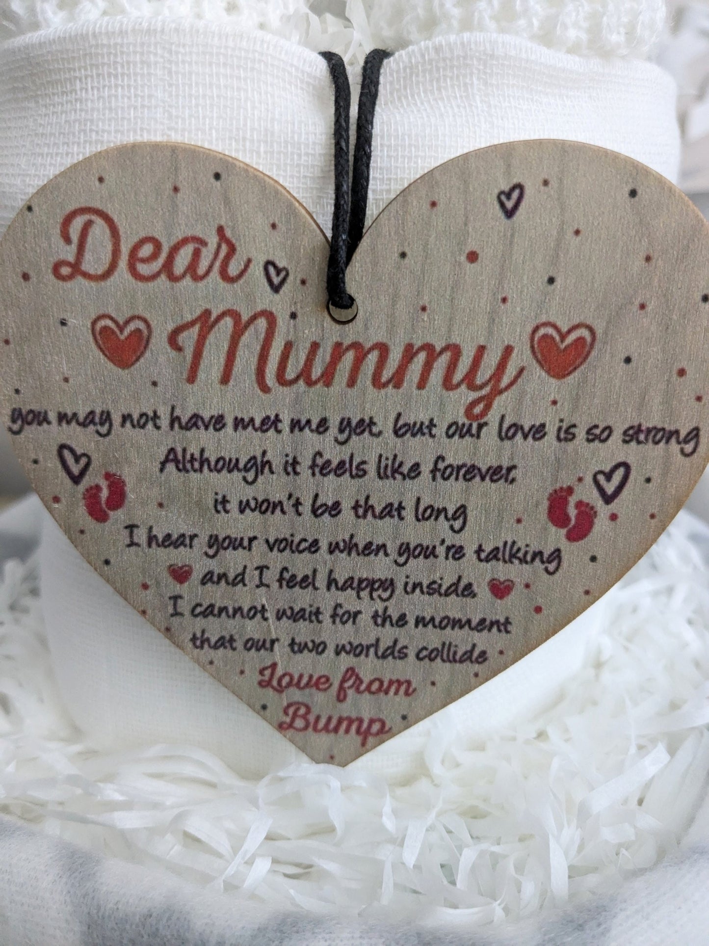 Message from Bump Gift Nappy Cake gift For Mum