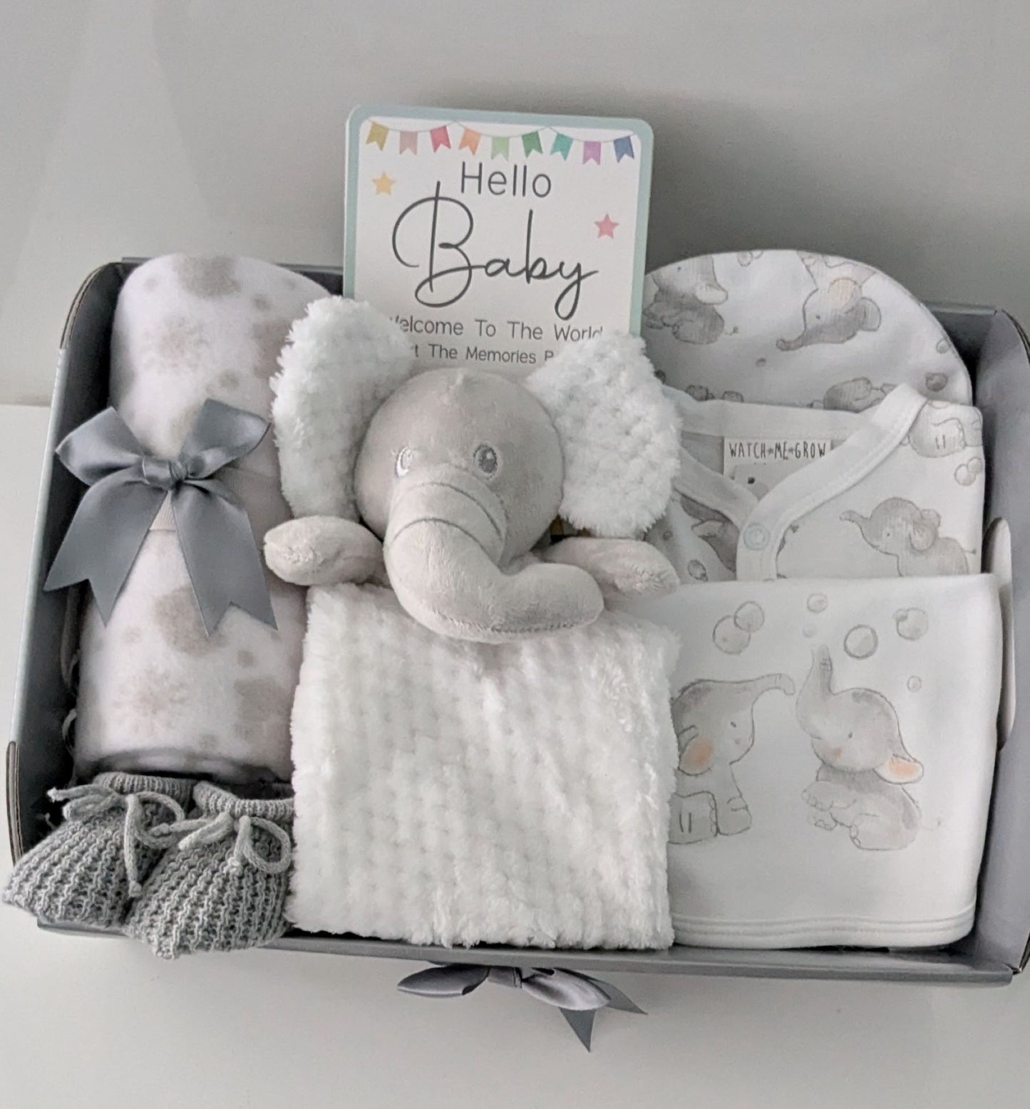 Unisex Elephant Theme Gift Hamper 0-9M