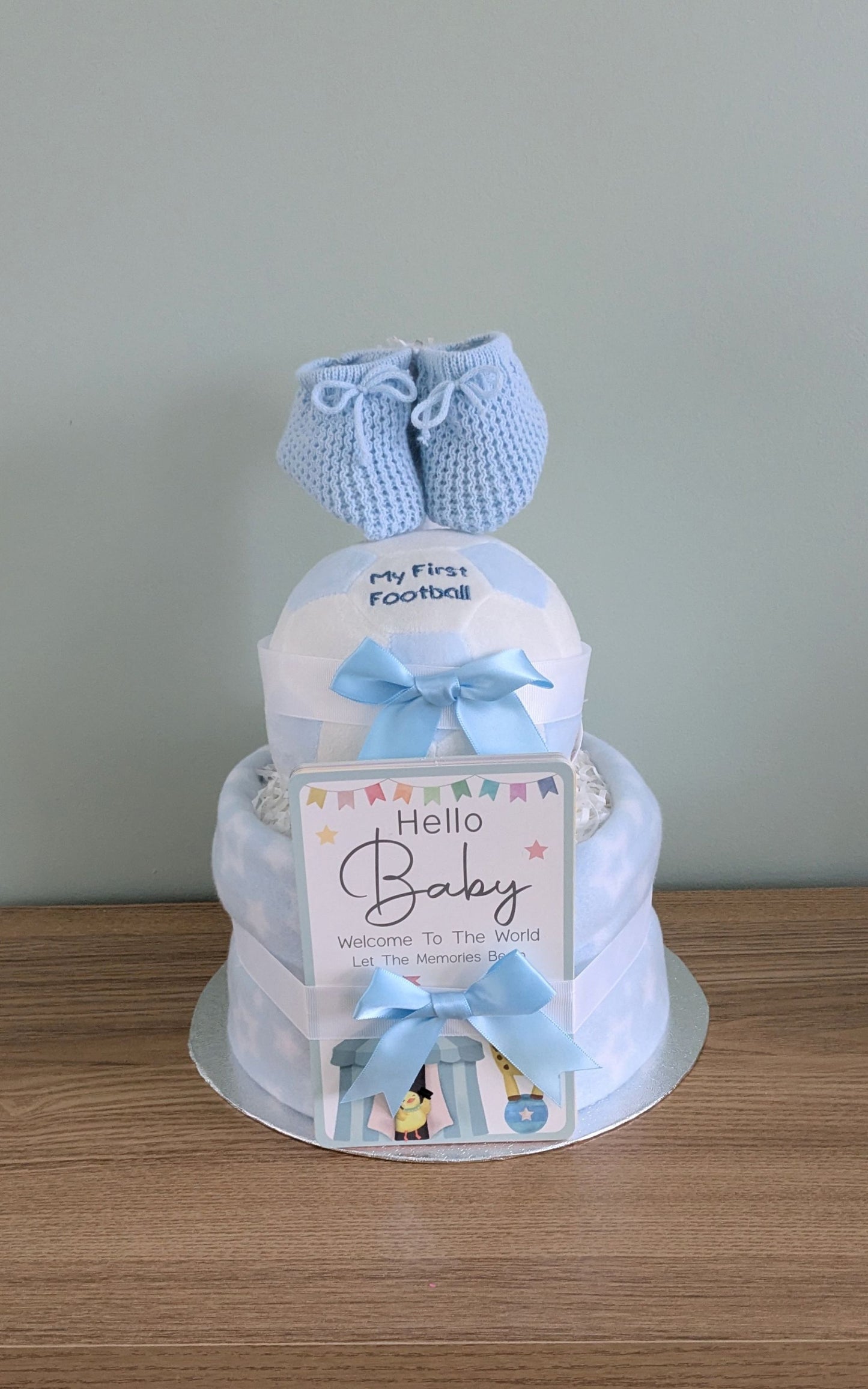 My First Football Nappy Cake Gift