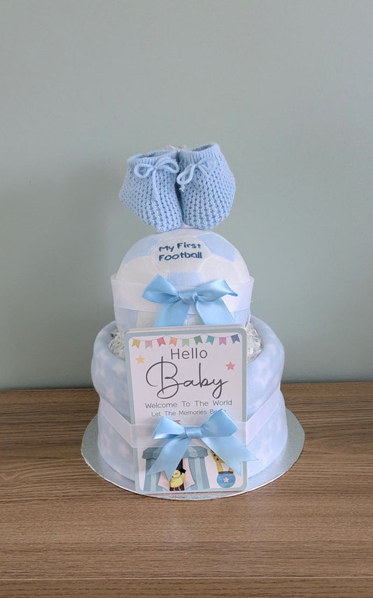 My First Football Nappy Cake Gift