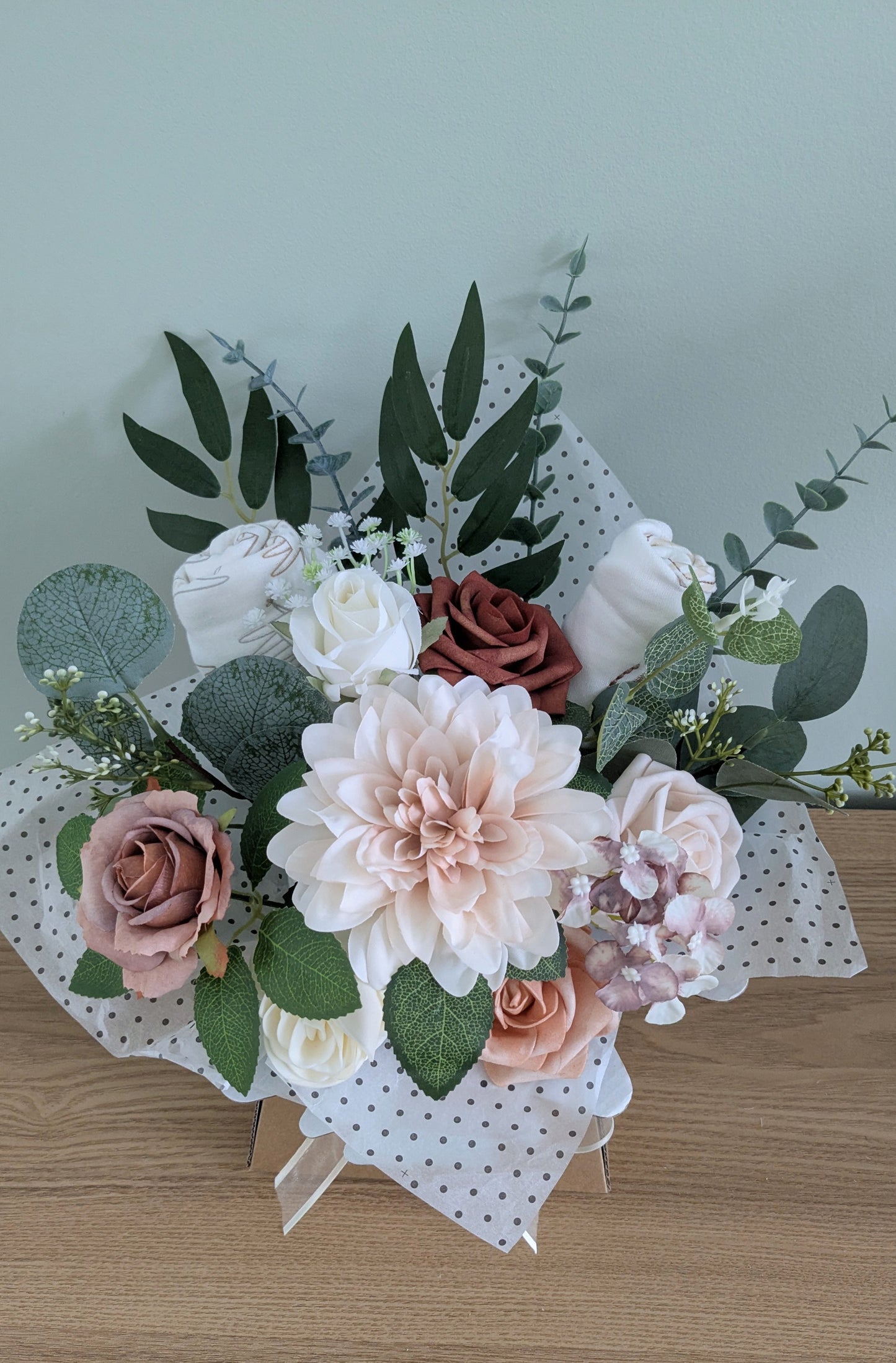 Hello World Baby Clothes Bouquet Gift