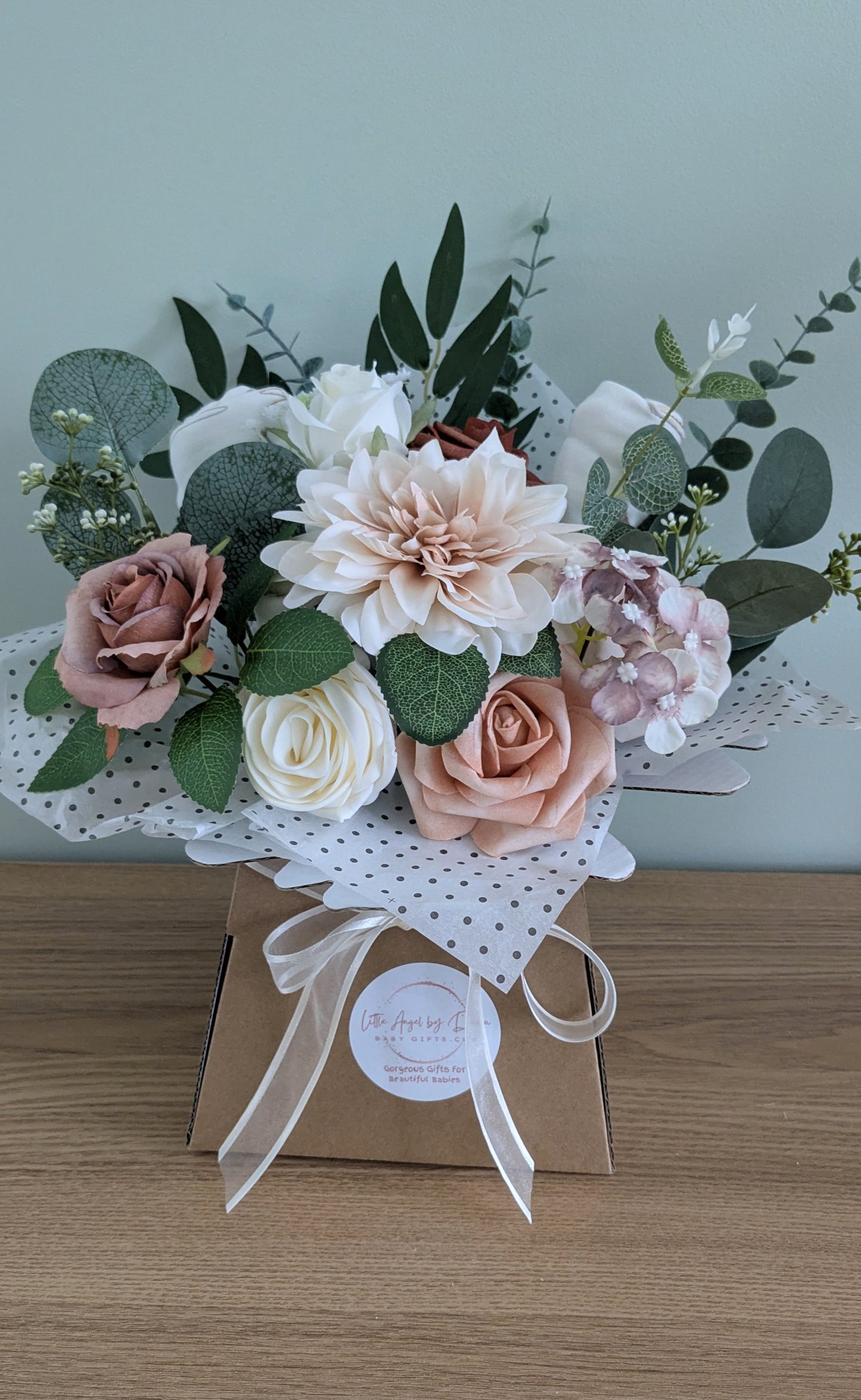 Hello World Baby Clothes Bouquet Gift