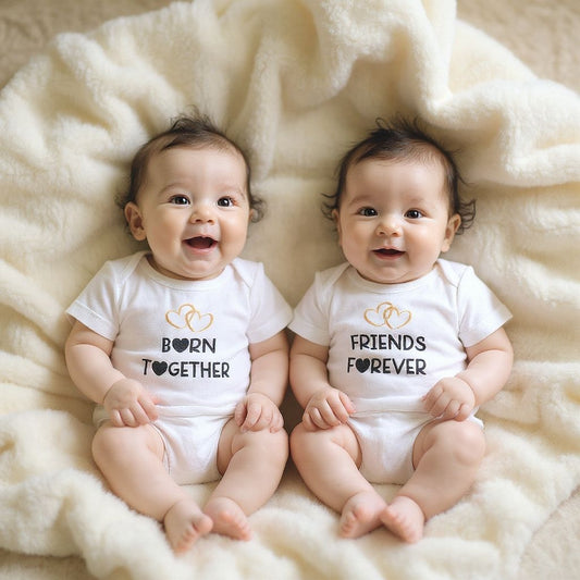Twin Baby Gift - Born Together, Friends Forever