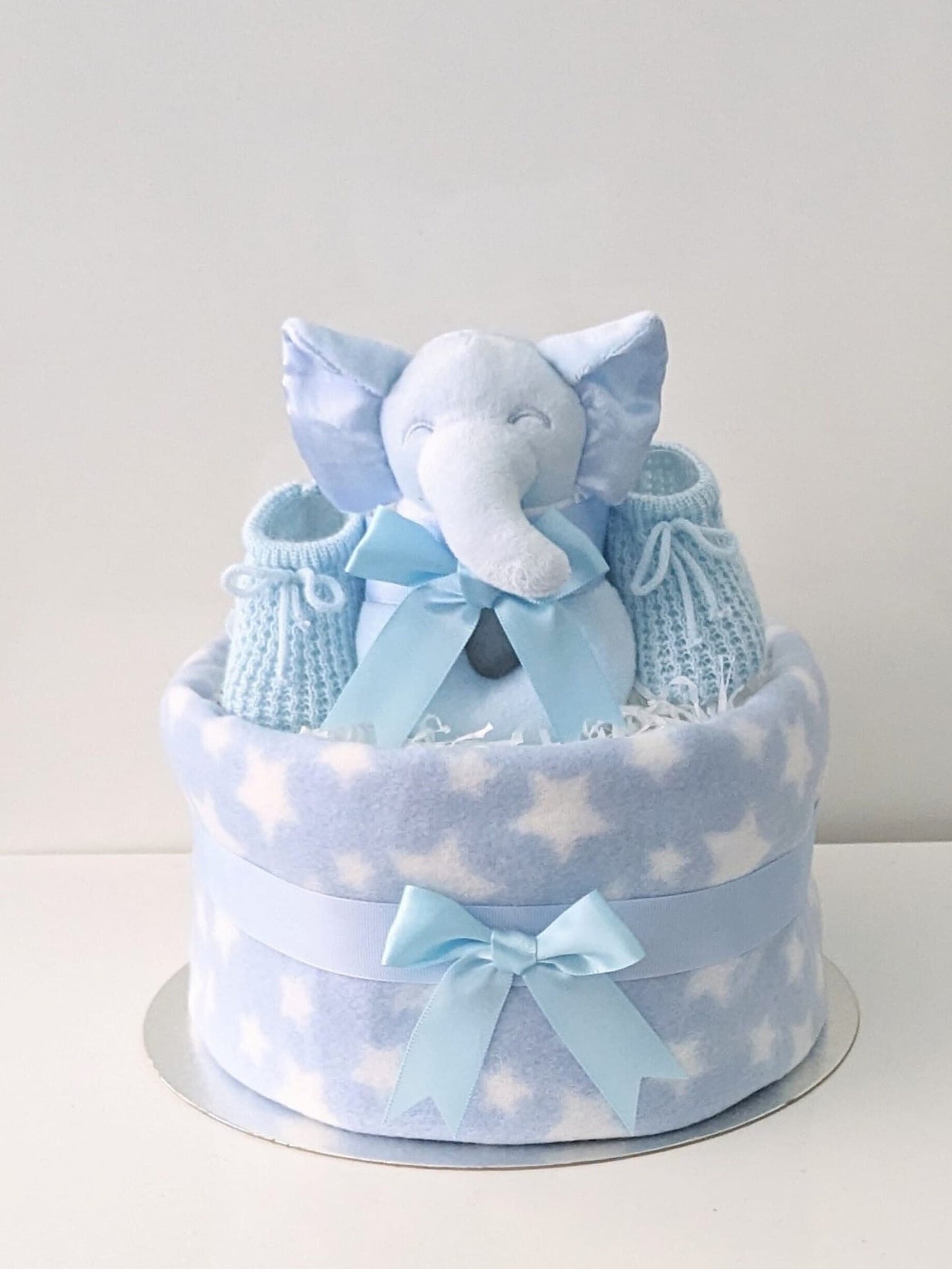 Pink Elephant Baby Shower Nappy Cake