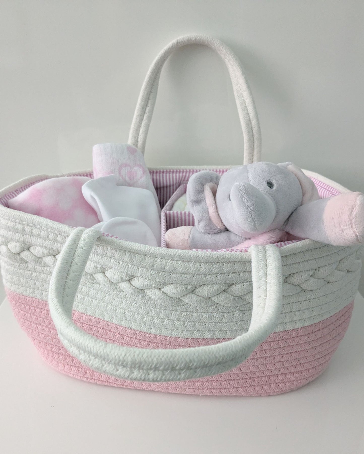 Pink Nappy Caddy Baby Gift