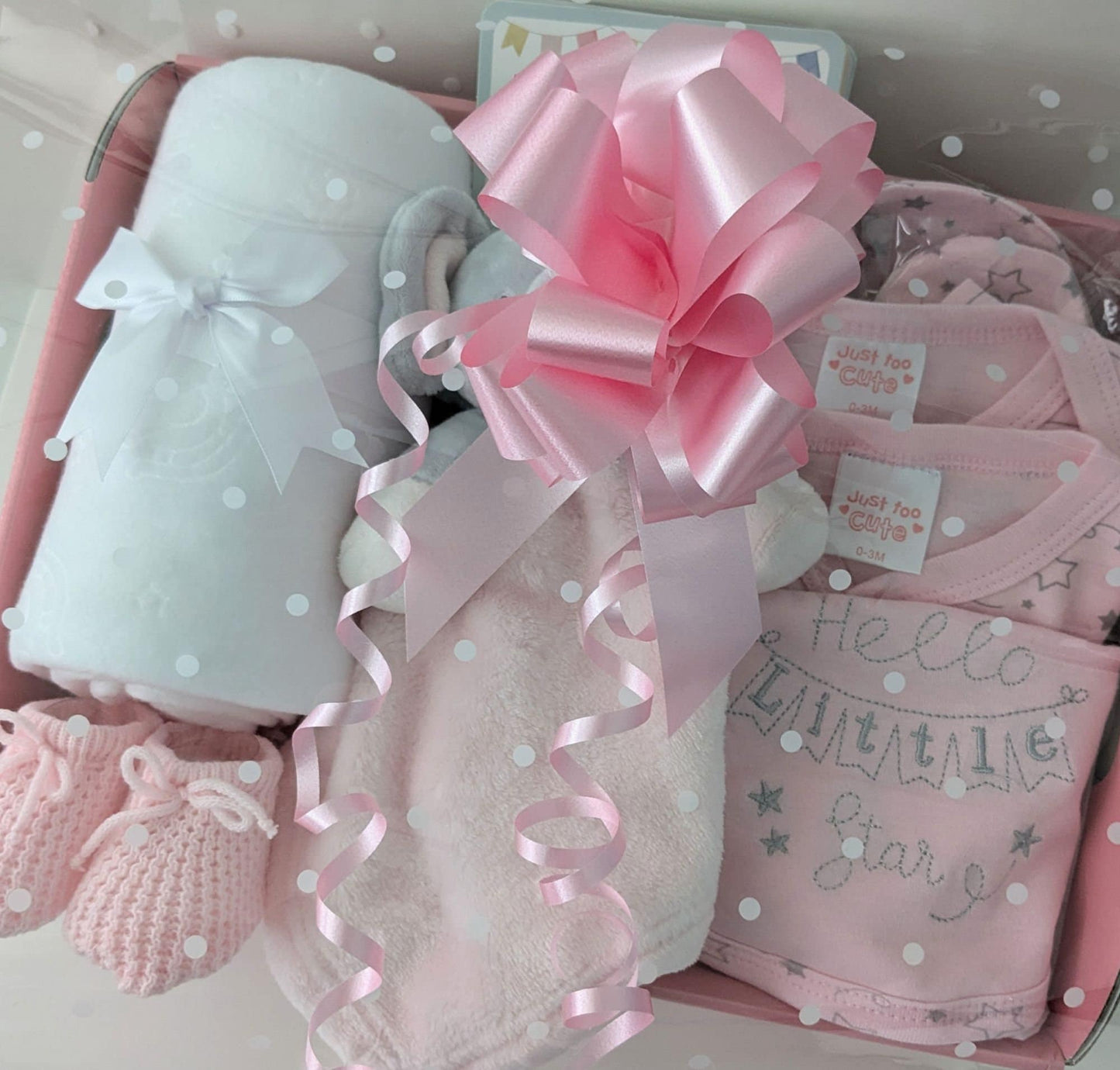 Pink Elephants Baby Gift Hamper