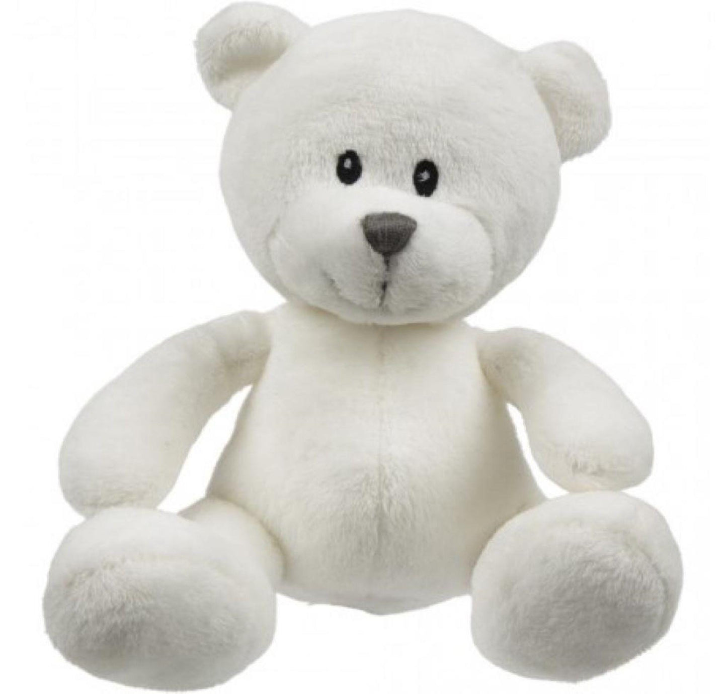 White teddy Bear Nappy Cake Baby Gift.